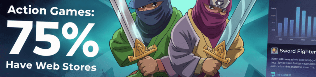 Header image for the Action Games section of the report.